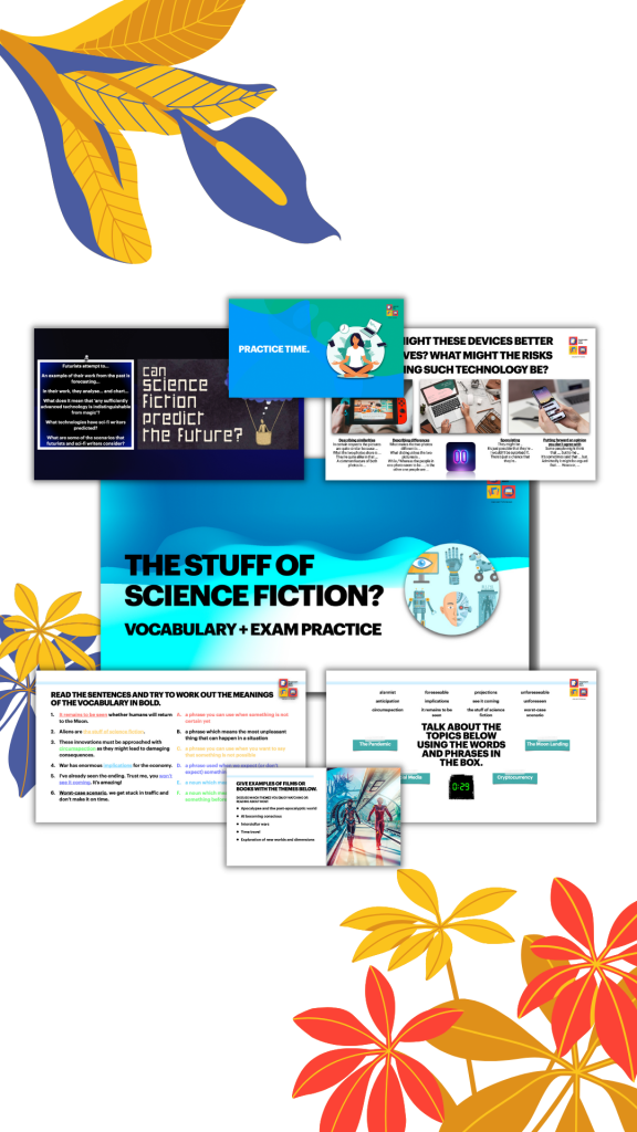 Clases divertidas, con materiales llamativas y temas actuales.